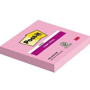 Haftnotizen Post-it Super Sticky Notes, pink