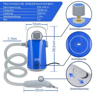 Produktbild für Dampfreiniger LEBENLANG LBR9727