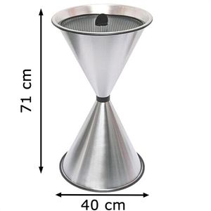 Produktbild für Aschenbecher SZ-Metall Diabola, 29718-S, silber, Outdoor