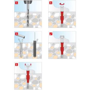 Produktbild für Schrauben-Dübel-Set Tox 04510152, Toilet Plus