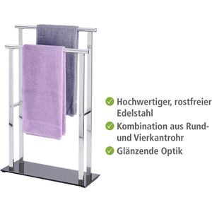 Produktbild für Handtuchhalter Wenko Lava 22089100, silber