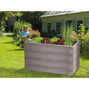 Produktbild für Hochbeet Juwel Timber 4er-Set 20470, Kunststoff