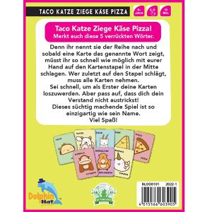 Produktbild für Kartenspiel Blue-Orange BLOD0101, Taco Katze Ziege Käse Pizza