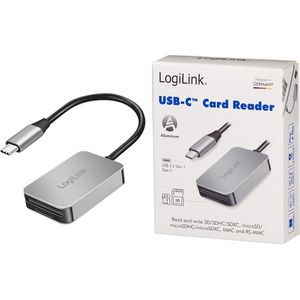Produktbild für Kartenleser LogiLink CR0050, 2 in 1, USB-C 3.0
