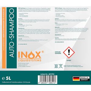 Produktbild für Autoshampoo INOX Nano Line, mit Orangenduft