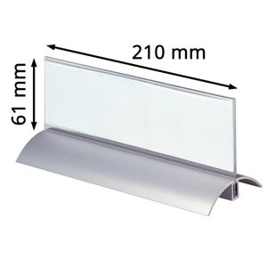 Produktbild für Tischnamensschilder Durable Presenter De Luxe, glasklar, A5