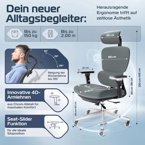 Produktbild für Bürostuhl CLOUVOU ProSeat