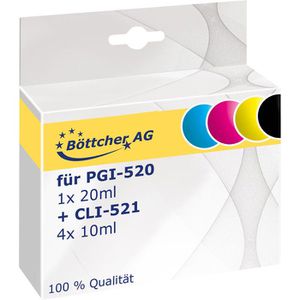 Produktbild für Tinte Böttcher-AG für Canon PGI-520+CLI-521