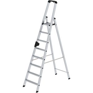 Stehleiter MUNK 40108, nivello-Leiterfüße, mit Plattform