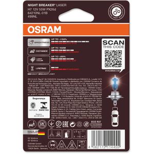Osram Auto-Lampe Night Breaker Laser 64210NL, H7, 12V, Scheinwerferlampe – Böttcher  AG