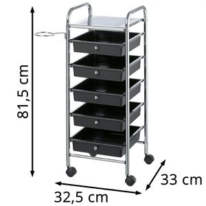 Produktbild für Friseurwagen Comair Stapelboy Coiffeur, schwarz