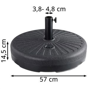 Produktbild für Sonnenschirmständer CASARIA 108932, Kunststoff