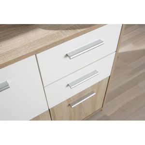 Produktbild für Kommode Inter-Link 19300350, sonoma eiche / weiß