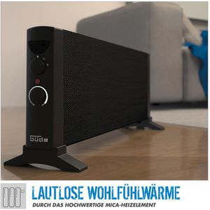 Produktbild für Konvektorheizung Güde GKH 1200 Mica, schwarz
