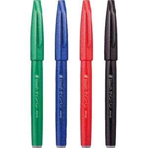 Produktbild für Brush-Pen Pentel SES15-4, Basic Brush Pen Set