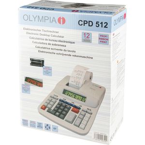 Produktbild für Tischrechner Olympia CPD 512, Farbbanddruck