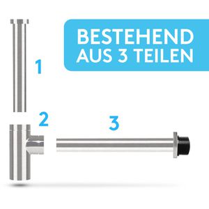 Produktbild für Siphon Bächlein Design für Waschbecken