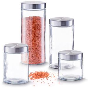 Produktbild für Vorratsglas Zeller 19918, mit Edelstahldeckel