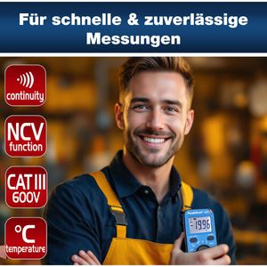 Produktbild für Multimeter PeakTech P 1071, digital, RMS