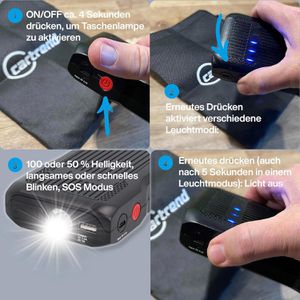 Produktbild für Starthilfe-Powerbank Cartrend 3 in 1, 12V