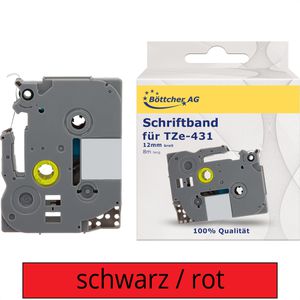 Schriftband Böttcher-AG für Brother TZe-431, 12mm