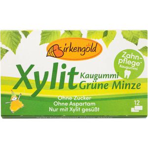 Kaugummis Birkengold Xylit Kaugummi Grüne Minze