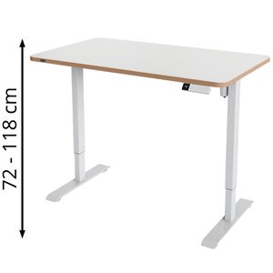 Produktbild für Schreibtisch Leitz Ergo 67700001, weiß / weiß