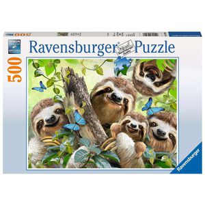Ravensburger Puzzle 14790, Faultier Selfie, 500 Teile, ab 10 Jahre