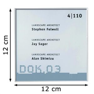 Produktbild für Türschild SignSystems NA5000, New Age, silber