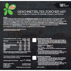 Produktbild für Fertiggericht Du-darfst Daily Delight Geschnetzeltes