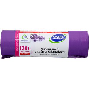 Produktbild für Müllbeutel Stella 009923 Lavendel, 120 Liter