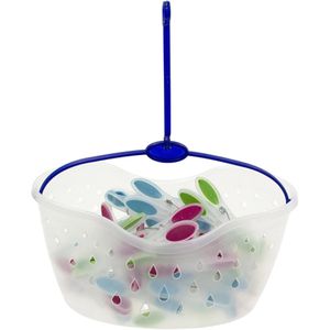 Produktbild für Wäscheklammern MSV Soft-Grip, farbig sortiert