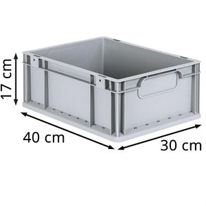 Produktbild für Eurobox Allit ProfiPlus EuroEco C417, grau, 14,9 Liter