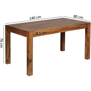 Produktbild für Esstisch Wohnling WL1.320, Sheesham-Massivholz