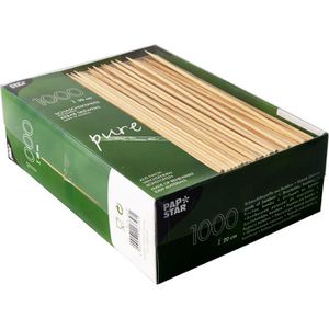Produktbild für Holzspieße Papstar 16658 pure, Schaschlikspieße