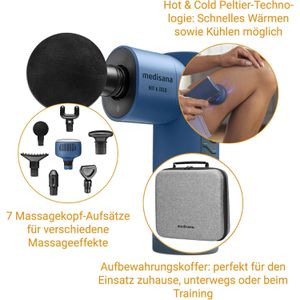Produktbild für Massagepistole Medisana MG 600 Hot &amp; Cold, mit Transportkoffer