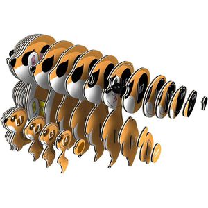 Produktbild für Puzzle Eugy 650046, 3D Tier-Puzzle, Erdmännchen
