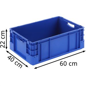 Produktbild für Eurobox Alpha-Paletten Silverline, blau, 40 Liter