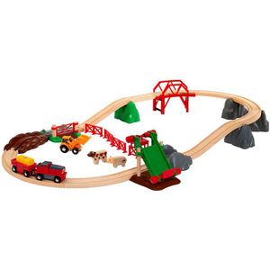 Produktbild für Spielzeugeisenbahn BRIO Großes Bahn Bauernhof-Set