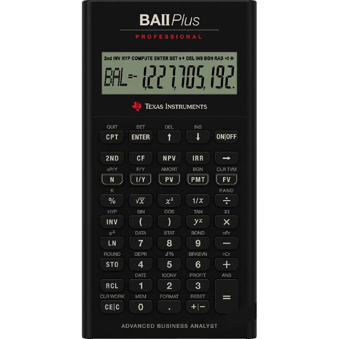 Ti ba ii plus professional texas instruments finanzrechner b ttcher ag