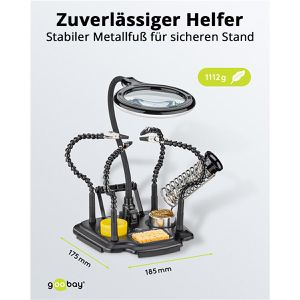 Produktbild für Löthilfe Goobay 76558, mit Lupe