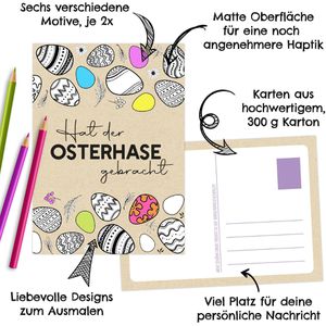 Produktbild für Osterkarten Papierdrachen 060-010-015, Set 15, sortiert