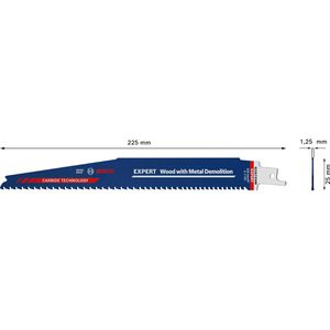 Produktbild für Säbelsägeblatt Bosch Wood with Metal Demolition S 1167 XHM