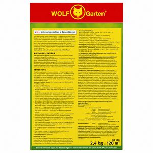 Produktbild für Unkrautvernichter Wolf-Garten 2-in-1 plus Rasendünger SQ 120
