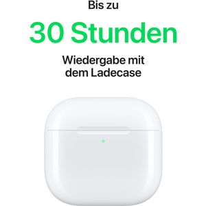 Produktbild für Kopfhörer Apple AirPods, 4. Generation, weiß