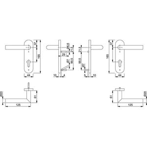 Produktbild für Drückergarnitur Hoppe-AG 10722509 Amsterdam