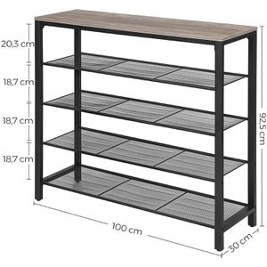 Produktbild für Schuhregal Vasagle LBS015B02, aus Metall