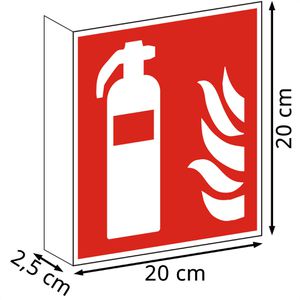 Produktbild für Hinweisschild Abtec ISO 7010 F001 Kunststoff, Fahnenschild
