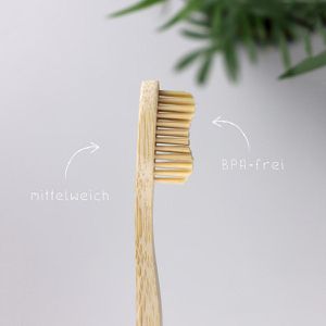Produktbild für Zahnbürste pandoo Bambus, holzfrei, Bio