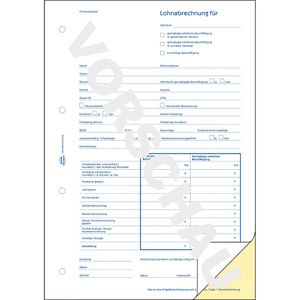 Produktbild für Lohnabrechnungen Zweckform 1752, A4